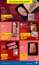 Gazetka promocyjna Lidl - Oferta ważna od 26.02 do 28.02 - Gazetka - ważna od 28.02 do 28.02.2026 - strona 25 - produkty: Piec, Polędwiczka wieprzowa, Rolada, Wołowina