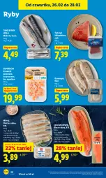 Gazetka promocyjna Lidl - Oferta ważna od 26.02 do 28.02 - Gazetka - ważna od 28.02 do 28.02.2026 - strona 28 - produkty: Top, Stek, Tusz, Krewetki, Tuńczyk, Mintaj