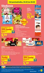 Gazetka promocyjna Lidl - Oferta ważna od 26.02 do 28.02 - Gazetka - ważna od 28.02 do 28.02.2026 - strona 37 - produkty: Ser, Herbatniki, Mleczko, Galaretka, Rurki, Deser, Gala, Kinder