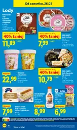 Gazetka promocyjna Lidl - Oferta ważna od 26.02 do 28.02 - Gazetka - ważna od 28.02 do 28.02.2026 - strona 38 - produkty: Sos, Por, Tarta, Lody, Smoothie, Owoce, Crème brûlée, Brownie