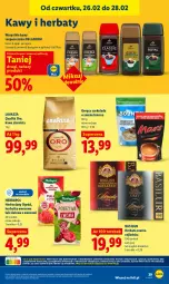 Gazetka promocyjna Lidl - Oferta ważna od 26.02 do 28.02 - Gazetka - ważna od 28.02 do 28.02.2026 - strona 39 - produkty: Torebka, Earl Grey, Kawa ziarnista, Bell, Kawa, Herbata czarna, Czekolada, Baton, Lavazza, Bella, Herbata, Ogród, Herbapol, Fa
