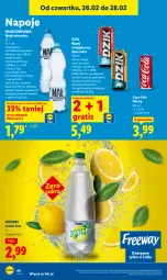 Gazetka promocyjna Lidl - Oferta ważna od 26.02 do 28.02 - Gazetka - ważna od 28.02 do 28.02.2026 - strona 44 - produkty: Nałęczowianka, Gra, Napój energetyczny, Coca-Cola, Napoje, Woda mineralna, Woda, Mango, Napój