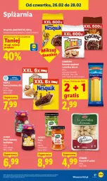 Gazetka promocyjna Lidl - Oferta ważna od 26.02 do 28.02 - Gazetka - ważna od 28.02 do 28.02.2026 - strona 47 - produkty: Makaron, Rum, Gra, Gnocchi, Ksylitol, Dżem, Pesto, Spaghetti, Baton, Nestlé