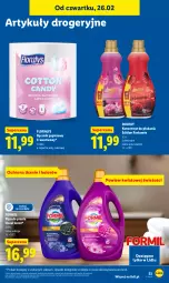 Gazetka promocyjna Lidl - Oferta ważna od 26.02 do 28.02 - Gazetka - ważna od 28.02 do 28.02.2026 - strona 53 - produkty: Płyn do prania, Papier, Ręcznik, Flora