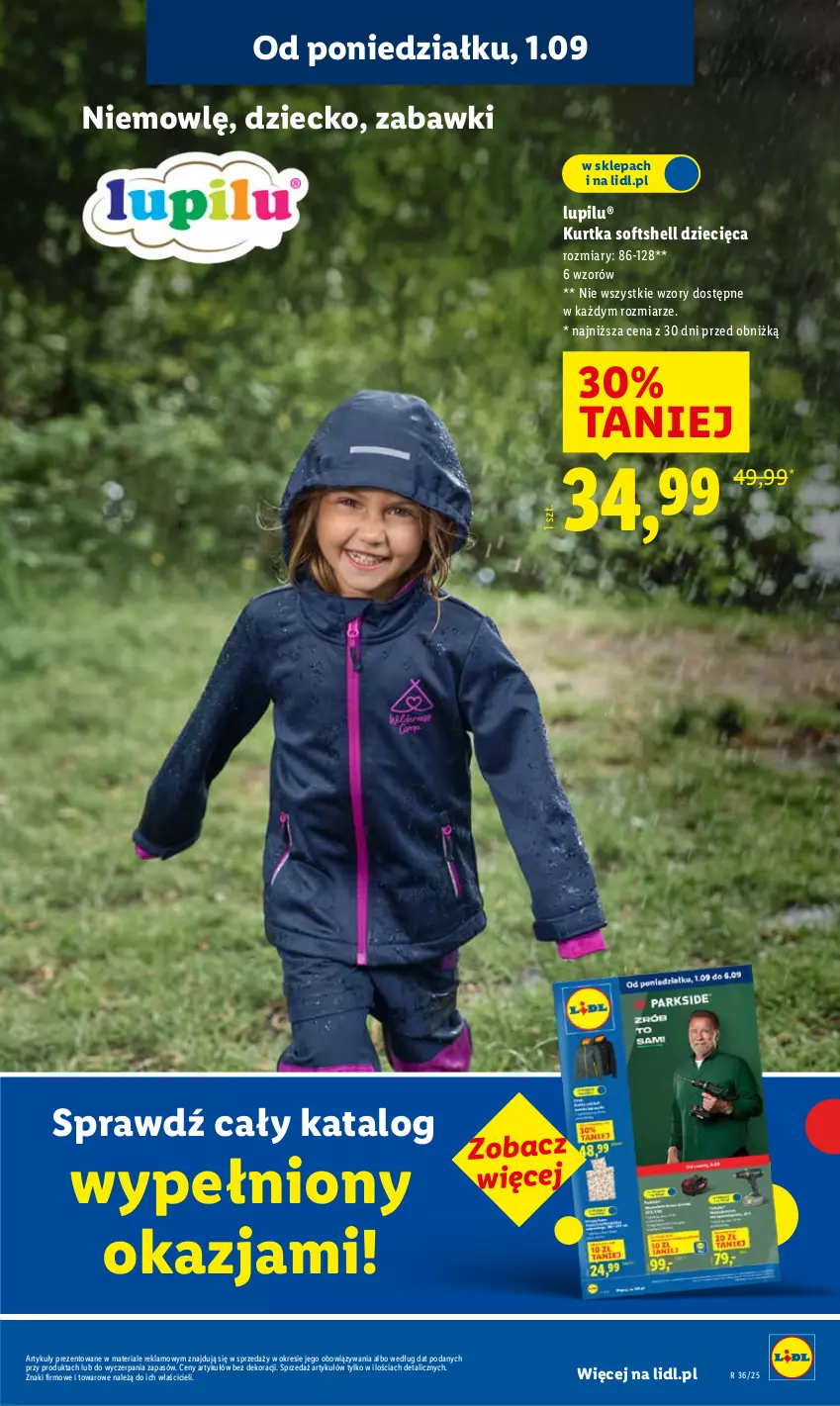Gazetka promocyjna Lidl - GAZETKA - ważna 01.09 do 03.09.2025 - strona 13 - produkty: Dzieci, Kurtka, Kurtka softshell