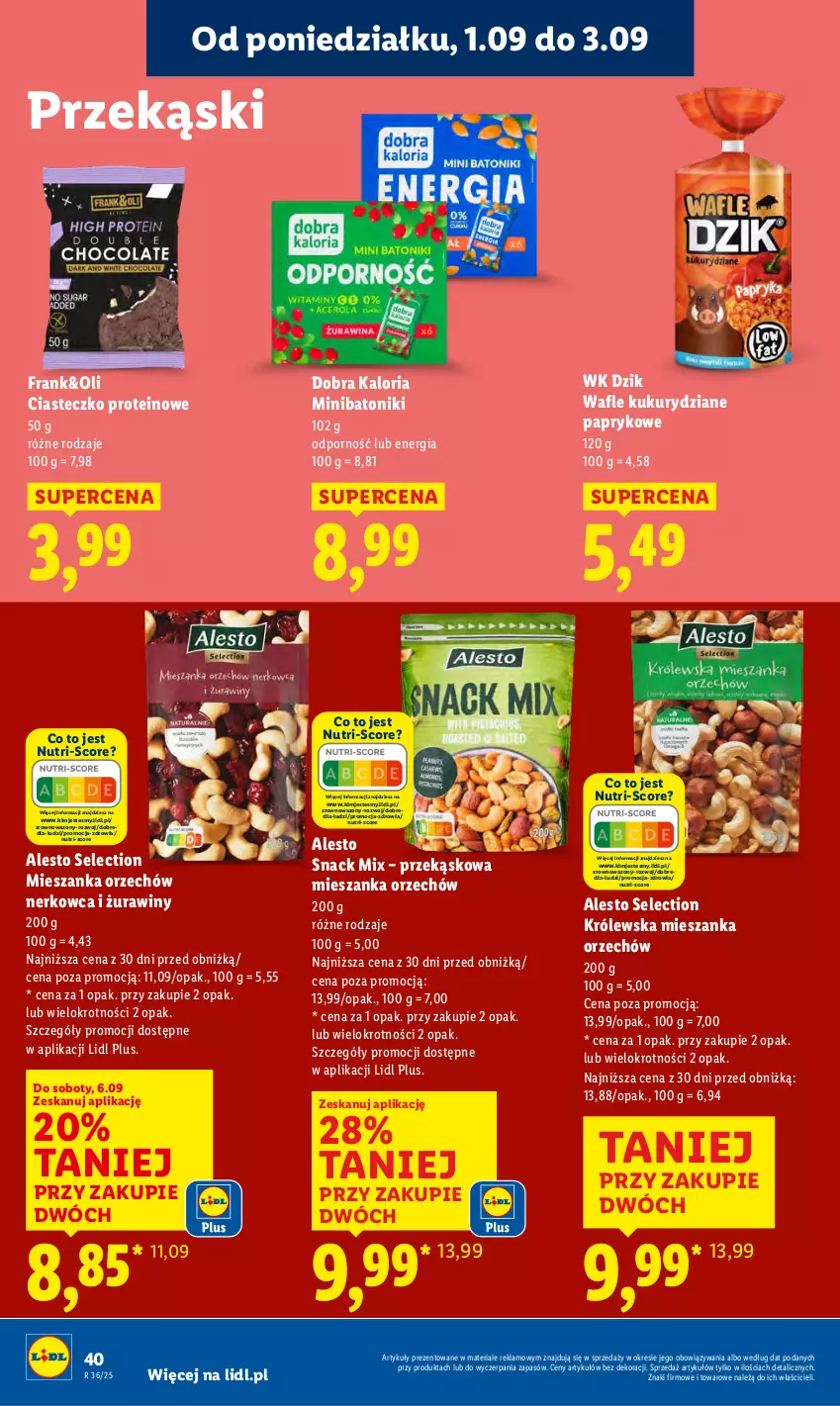 Gazetka promocyjna Lidl - GAZETKA - ważna 01.09 do 03.09.2025 - strona 46 - produkty: Baton, Por, Tonik, Wafle, Wazon