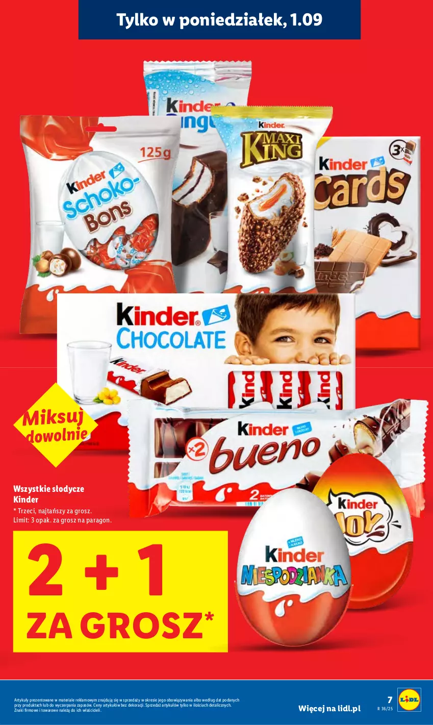 Gazetka promocyjna Lidl - GAZETKA - ważna 01.09 do 03.09.2025 - strona 7 - produkty: Kinder