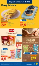 Gazetka promocyjna Lidl - GAZETKA - Gazetka - ważna od 03.09 do 03.09.2025 - strona 47 - produkty: Ser, Mus, Inka, Kawa zbożowa, Borówka, Cukier, Kawa, Babeczki, Kokos