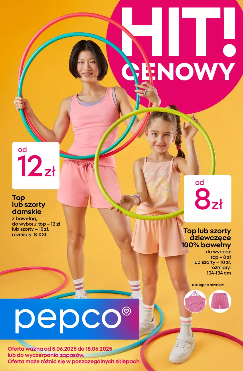 Gazetka promocyjna Pepco - Kolorowe komplety - ważna 05.06 do 18.06.2025 - strona 1 - produkty: Szorty, Top