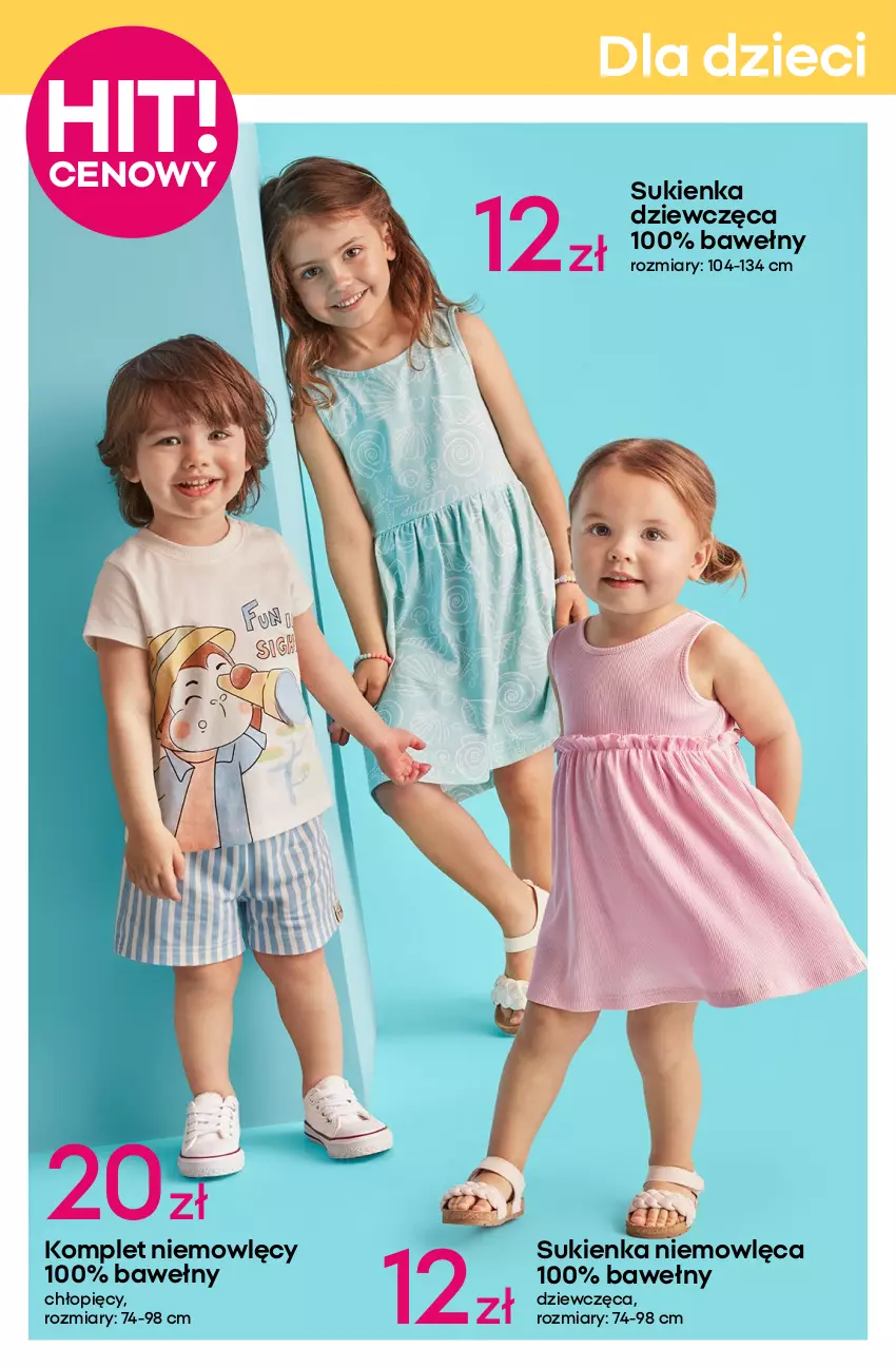 Gazetka promocyjna Pepco - Kolorowe komplety - ważna 05.06 do 18.06.2025 - strona 4 - produkty: Dzieci, Koc, Kosz, Koszulka, Spódnica, Sukienka, Top