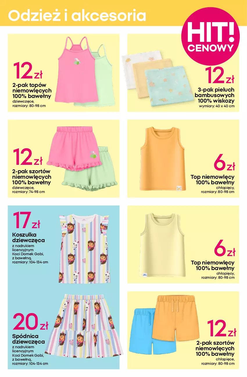 Gazetka promocyjna Pepco - Kolorowe komplety - ważna 05.06 do 18.06.2025 - strona 5 - produkty: Dzieci, Koc, Kosz, Koszulka, Spódnica, Sukienka, Top