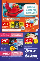 Gazetka promocyjna Auchan - Gazetka 30 Lat Supermarket Auchan - Gazetka - ważna od 18.02 do 18.02.2026 - strona 1 - produkty: Glazura, Gra, Finish, Tablet, Wella, Znicz, Krewetki, Lazur, Suplement diety, Fa