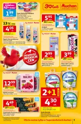 Gazetka promocyjna Auchan - Gazetka 30 Lat Supermarket Auchan - Gazetka - ważna od 18.02 do 18.02.2026 - strona 5 - produkty: Ser, Gra, Mleko bez laktozy, Jogurt, Actimel, Serek, Maliny, Zapiekanka, Almette, Mleko