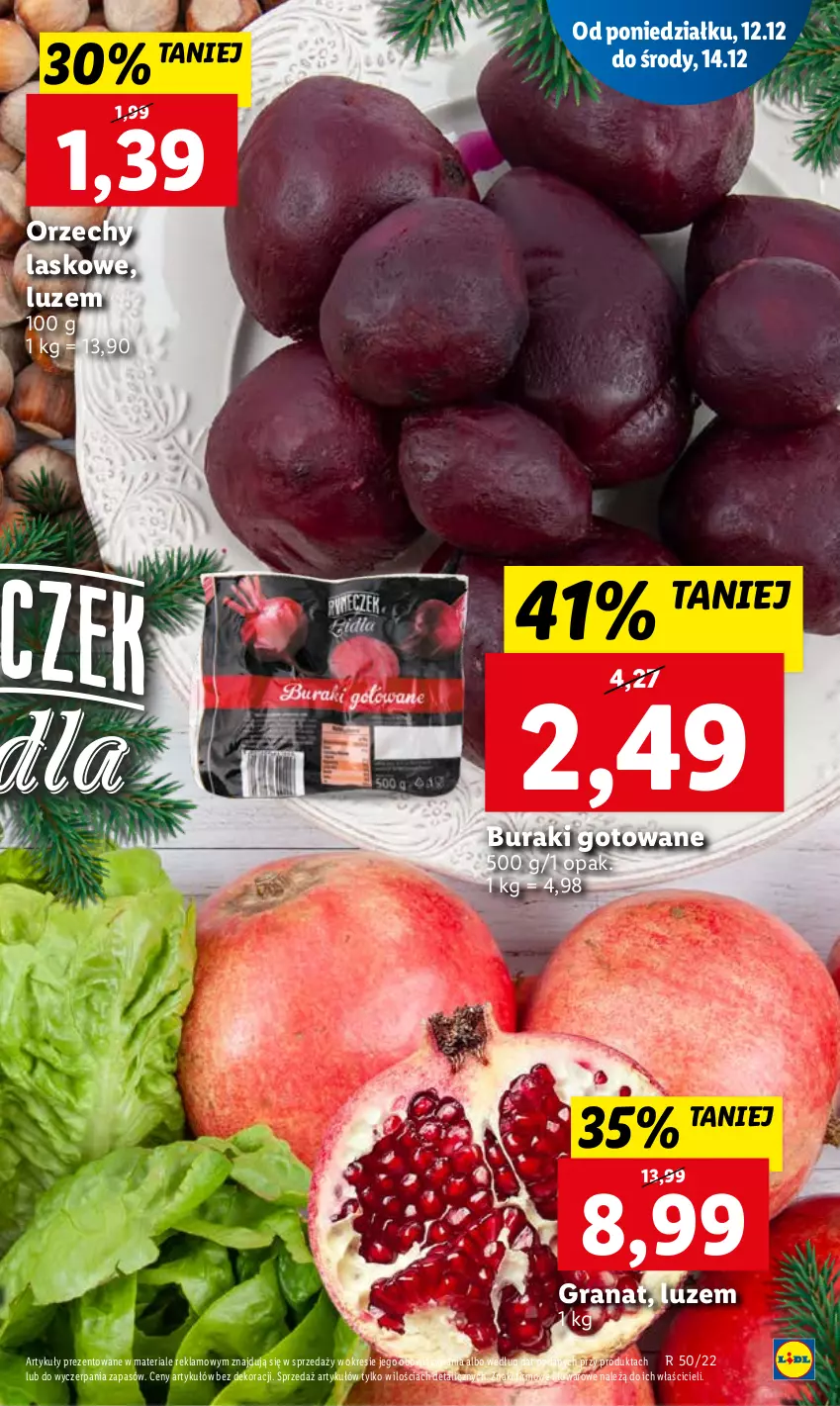 Gazetka promocyjna Lidl - GAZETKA - ważna 12.12 do 14.12.2022 - strona 21 - produkty: Buraki, Gra, Granat