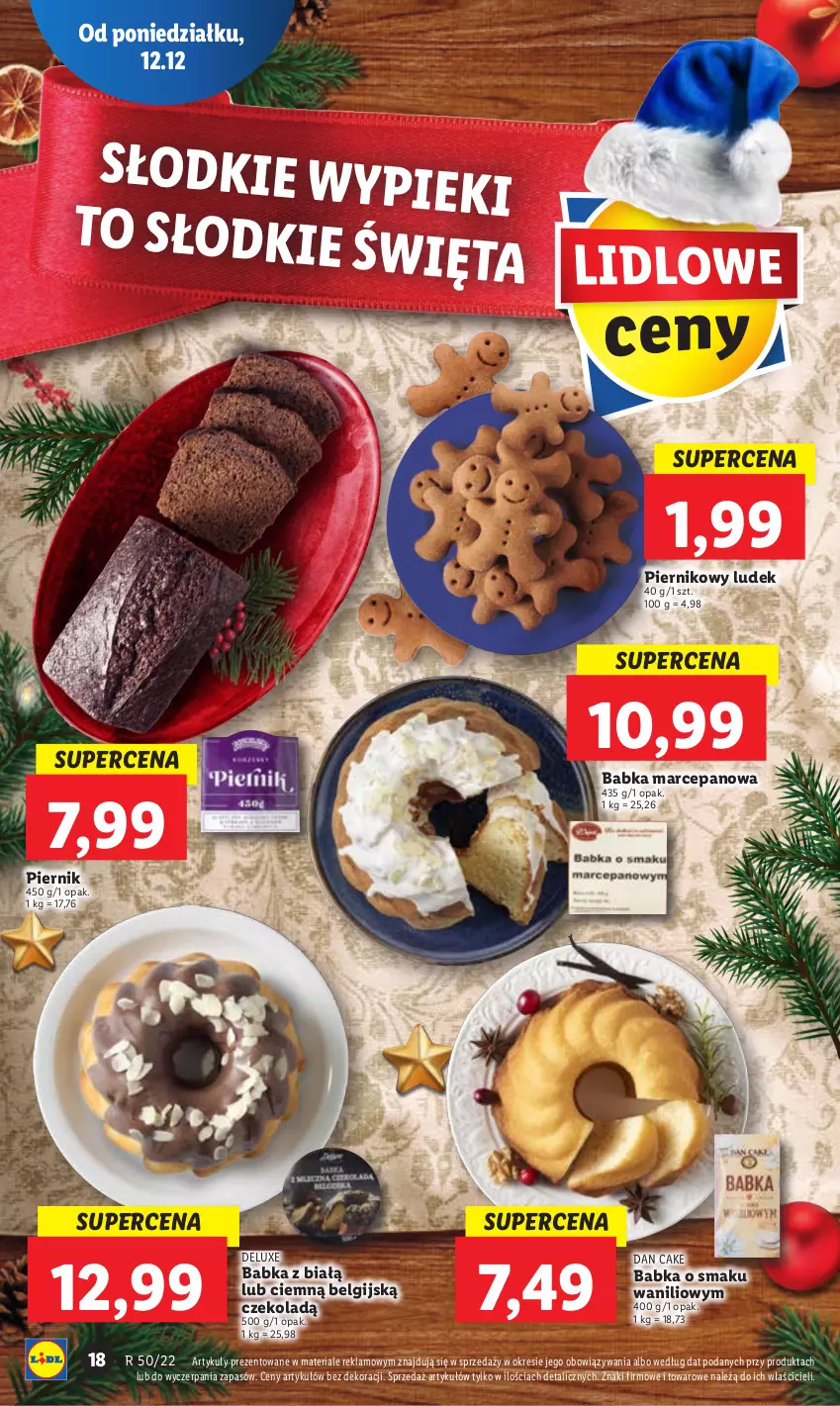 Gazetka promocyjna Lidl - GAZETKA - ważna 12.12 do 14.12.2022 - strona 24 - produkty: Babka, Dan Cake, LG, Piernik