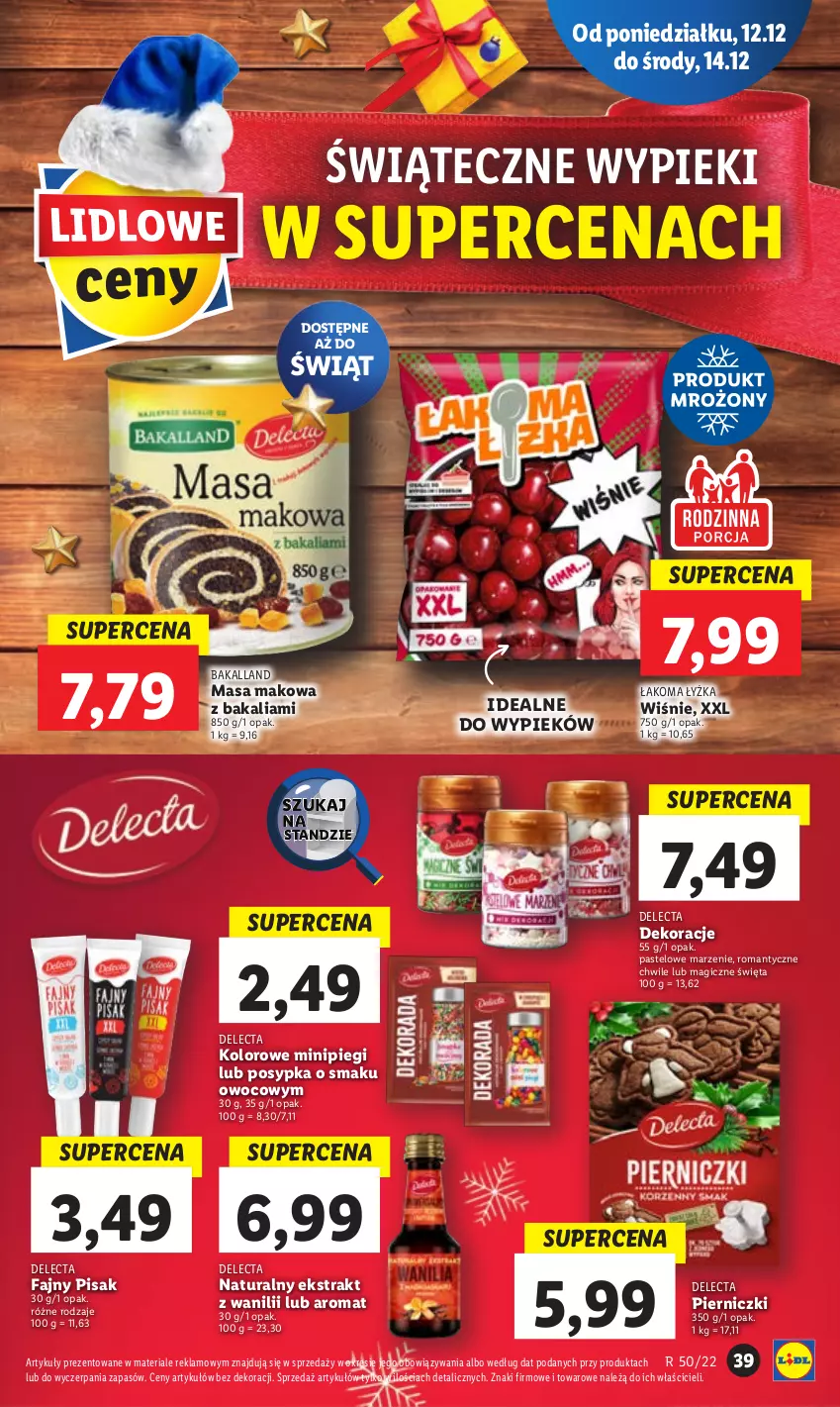 Gazetka promocyjna Lidl - GAZETKA - ważna 12.12 do 14.12.2022 - strona 47 - produkty: Bakalland, Delecta, Fa