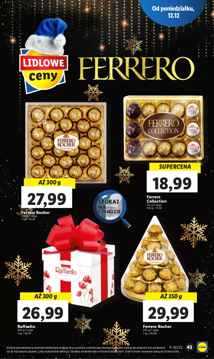 Gazetka promocyjna Lidl - GAZETKA - ważna 12.12 do 14.12.2022 - strona 53 - produkty: Fa, Ferrero, Ferrero Rocher, Raffaello