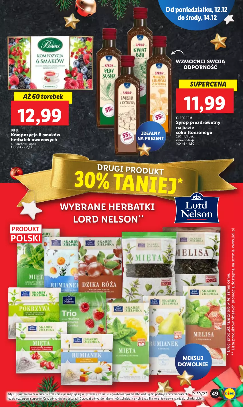 Gazetka promocyjna Lidl - GAZETKA - ważna 12.12 do 14.12.2022 - strona 59 - produkty: Fa, Oleo, Oleofarm, Por, Sok, Syrop, Torebka