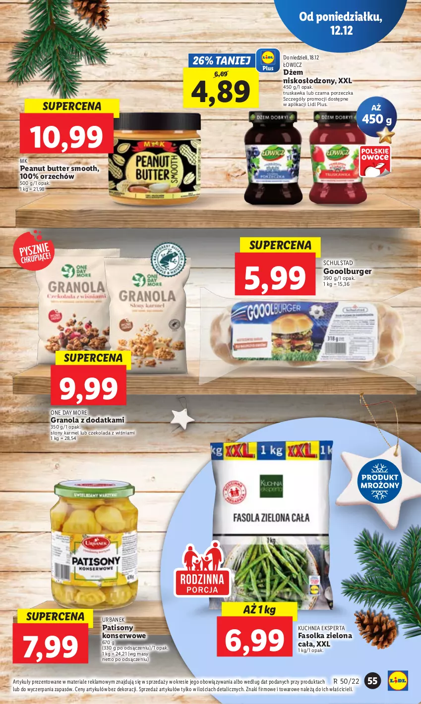 Gazetka promocyjna Lidl - GAZETKA - ważna 12.12 do 14.12.2022 - strona 65 - produkty: Burger, Czekolada, Dżem, Fa, Gra, Granola, Kuchnia, Por, Ser, Sony