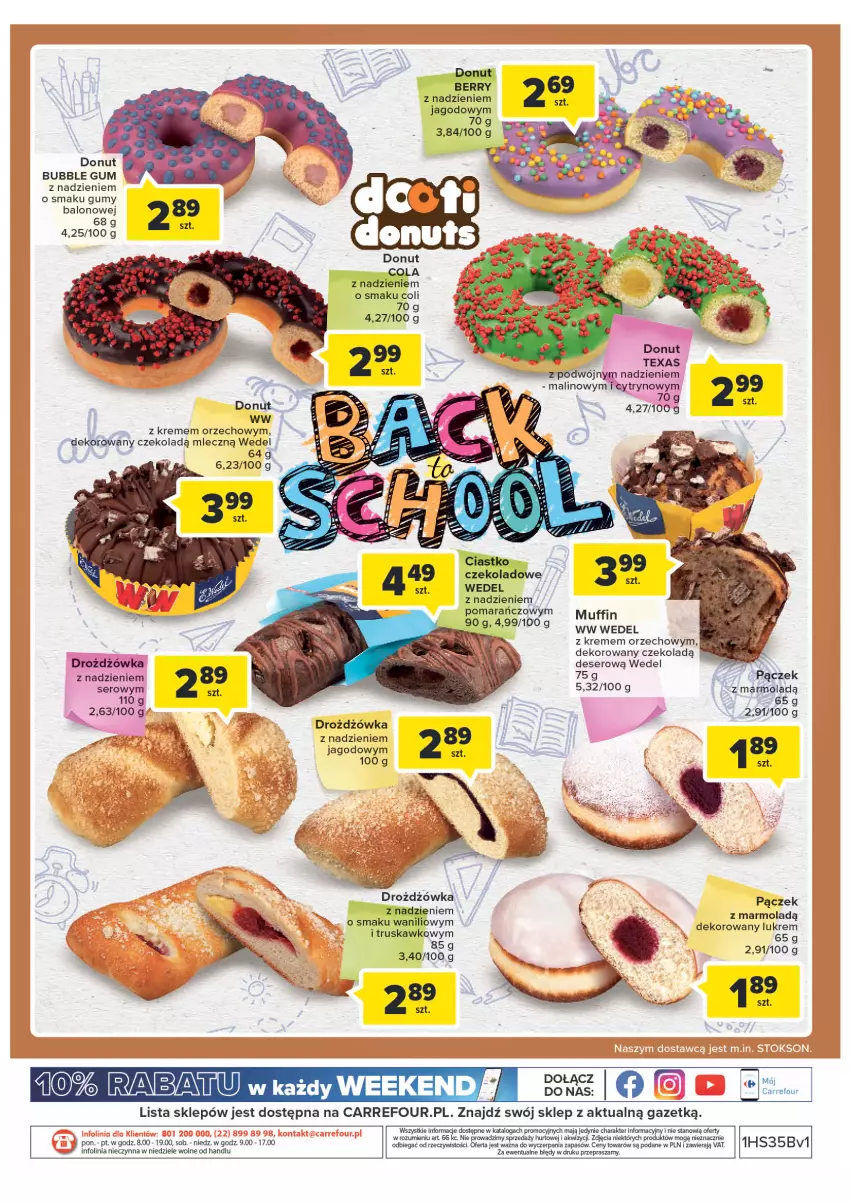 Gazetka promocyjna Carrefour - Gazetka Targ świeżości - ważna 30.08 do 05.09.2022 - strona 4 - produkty: Deser, Donut, LG, Mola, Pączek, Ser