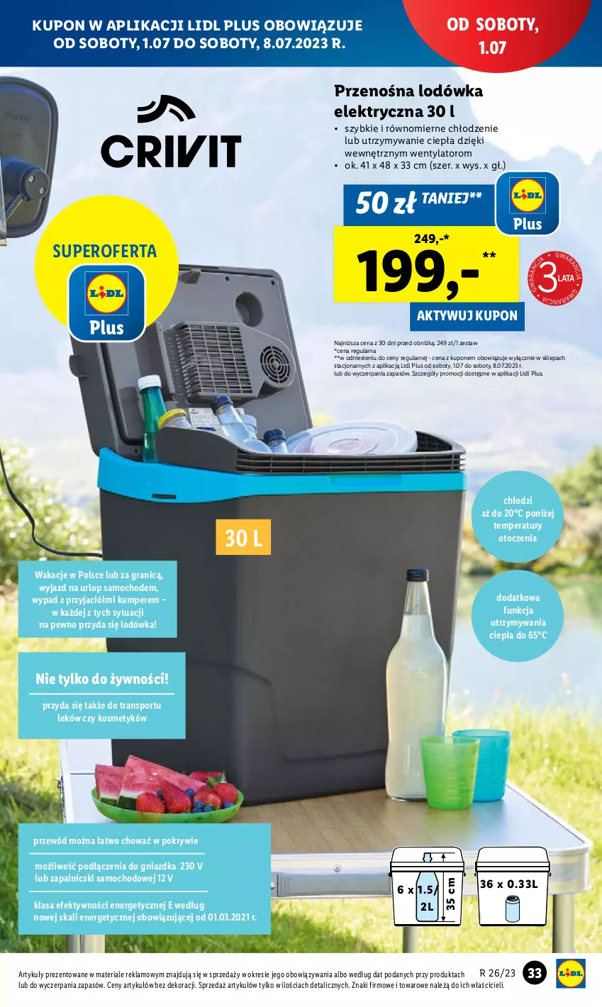 Gazetka promocyjna Lidl - GAZETKA - ważna 26.06 do 01.07.2023 - strona 39 - produkty: Gra, Lodówka, Por, Przewód, Sport, Tran