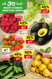 Gazetka promocyjna Auchan - Gazetka 30 Lat Supermarket Auchan - Gazetka - ważna od 08.07 do 08.07.2026 - strona 4 - produkty: Warzywa, Warzywa i owoce, Ziemniaki, Maliny, Winogrona, Owoce, Wino, Grunt