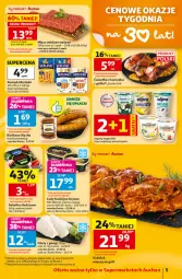 Gazetka promocyjna Auchan - Gazetka 30 Lat Supermarket Auchan - Gazetka - ważna od 08.07 do 08.07.2026 - strona 5 - produkty: Kurczak, Sałatka, Mięso mielone, Gry, Gra, Jogurt, Parówki, Lody, Sałat, Grill, Kiełbasa, Berlinki, Mięso, Kiełbasa śląska, Fa