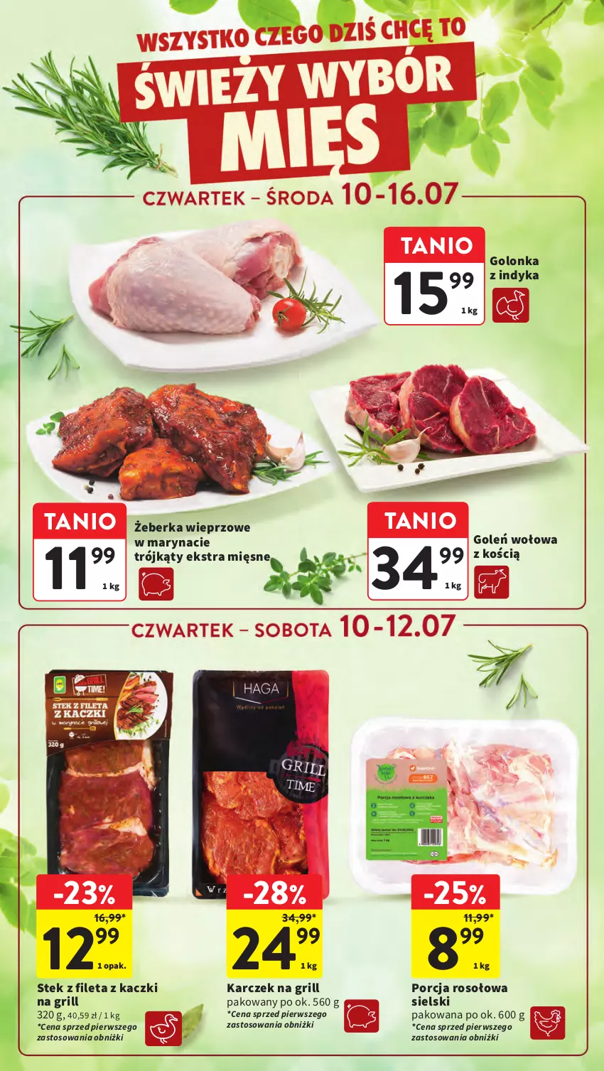 Gazetka promocyjna Intermarche - Gazetka Intermarche - ważna 10.07 do 16.07.2025 - strona 17 - produkty: Golonka z indyka, Grill, Por, Stek