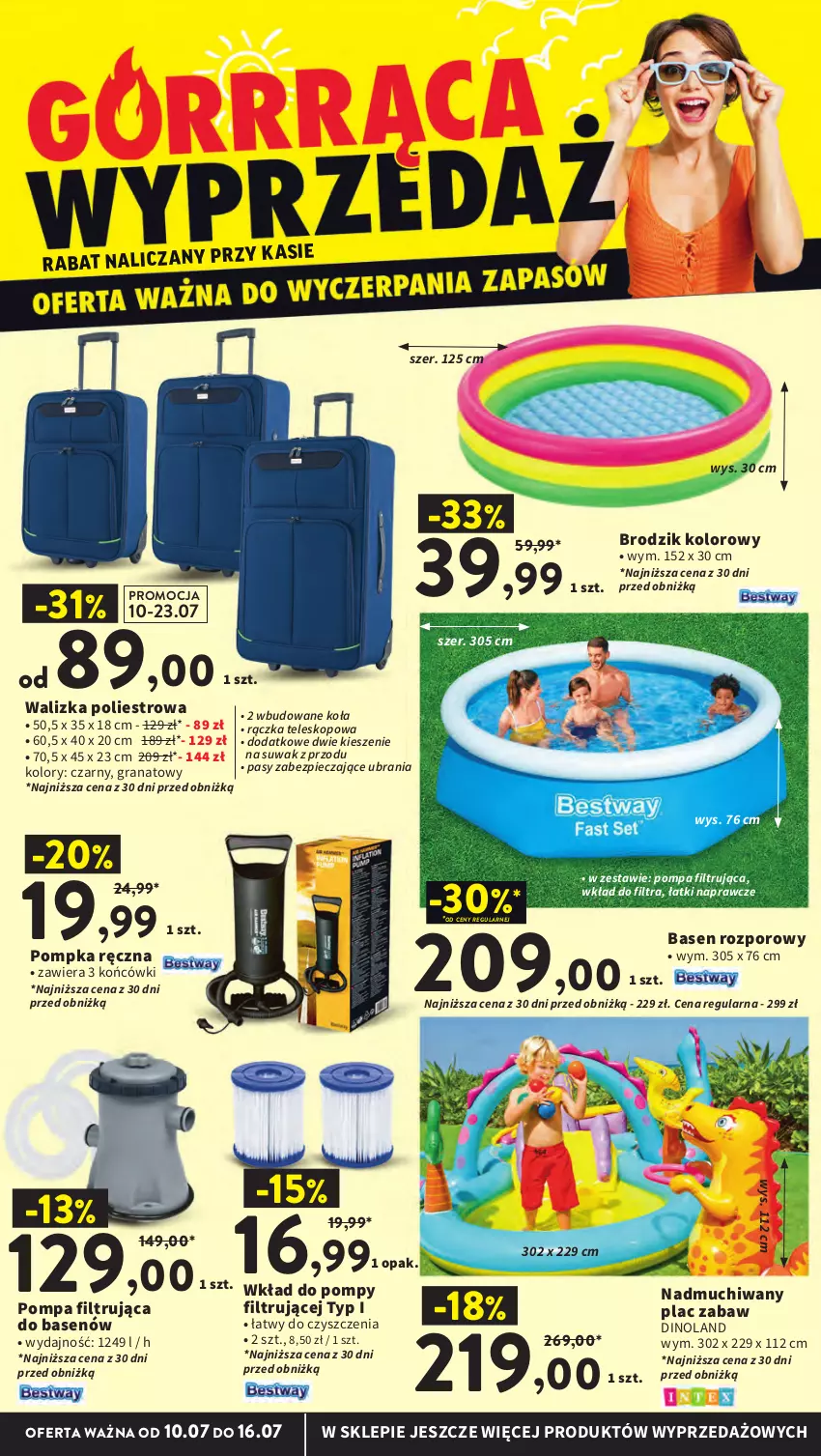 Gazetka promocyjna Intermarche - Gazetka Intermarche - ważna 10.07 do 16.07.2025 - strona 8 - produkty: Brodzik, Gra, Granat, Piec, Pompka, Por, Teleskop, Ubrania, Walizka