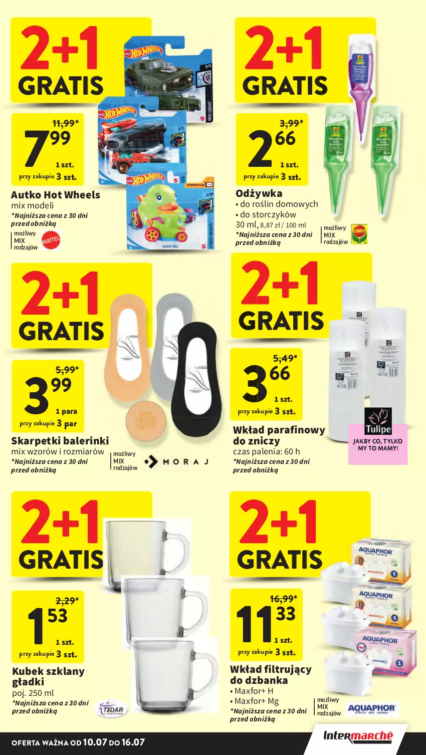 Gazetka promocyjna Intermarche - Gazetka Intermarche - ważna 10.07 do 16.07.2025 - strona 9 - produkty: Gra, Hot Wheels, Karp, Kubek, Odżywka, Skarpetki, Storczyk, Znicz