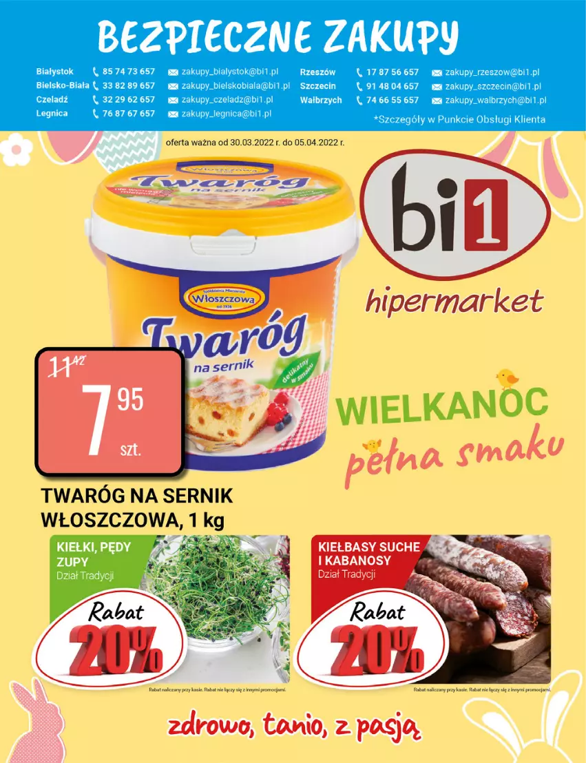 Gazetka promocyjna Bi1 - Wielkanoc pełna smaku - ważna 30.03 do 05.04.2022 - strona 1