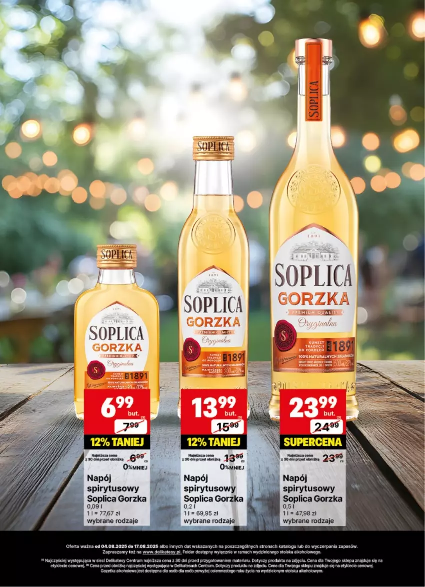 Gazetka promocyjna Delikatesy Centrum - Delibarek DC32-DC33 - ważna 04.08 do 17.08.2025 - strona 19 - produkty: Napój, Rama, Rum, Soplica