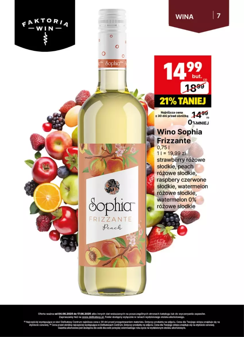 Gazetka promocyjna Delikatesy Centrum - Delibarek DC32-DC33 - ważna 04.08 do 17.08.2025 - strona 7 - produkty: Melon, Rama, Rum, Wino