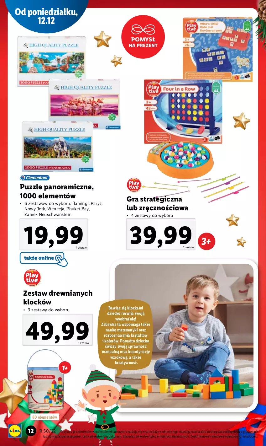 Gazetka promocyjna Lidl - GAZETKA - ważna 12.12 do 18.12.2022 - strona 12 - produkty: Gra, Puzzle, Ryż, Zabawka