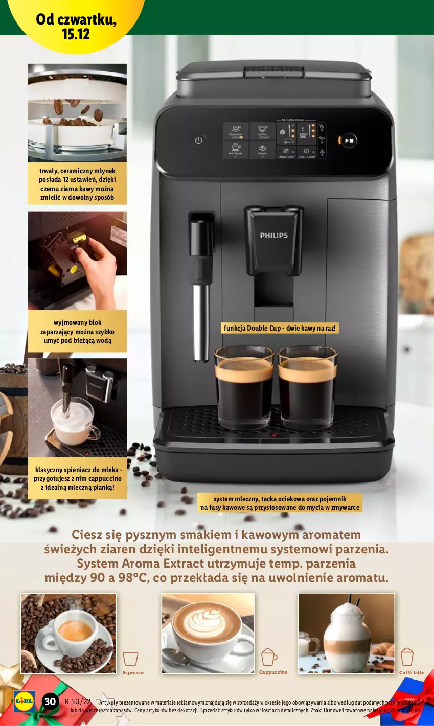 Gazetka promocyjna Lidl - GAZETKA - ważna 12.12 do 18.12.2022 - strona 30 - produkty: Cappuccino, Intel, Młynek, Pojemnik