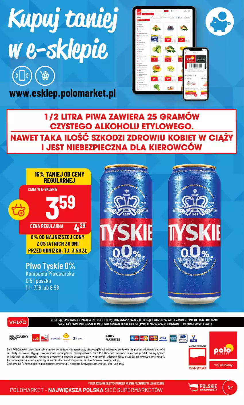 Gazetka promocyjna PoloMarket - Gazetka pomocyjna - ważna 19.04 do 25.04.2023 - strona 57 - produkty: Dres, Gra, Laur, Piec, Piwa, Sól, Tera