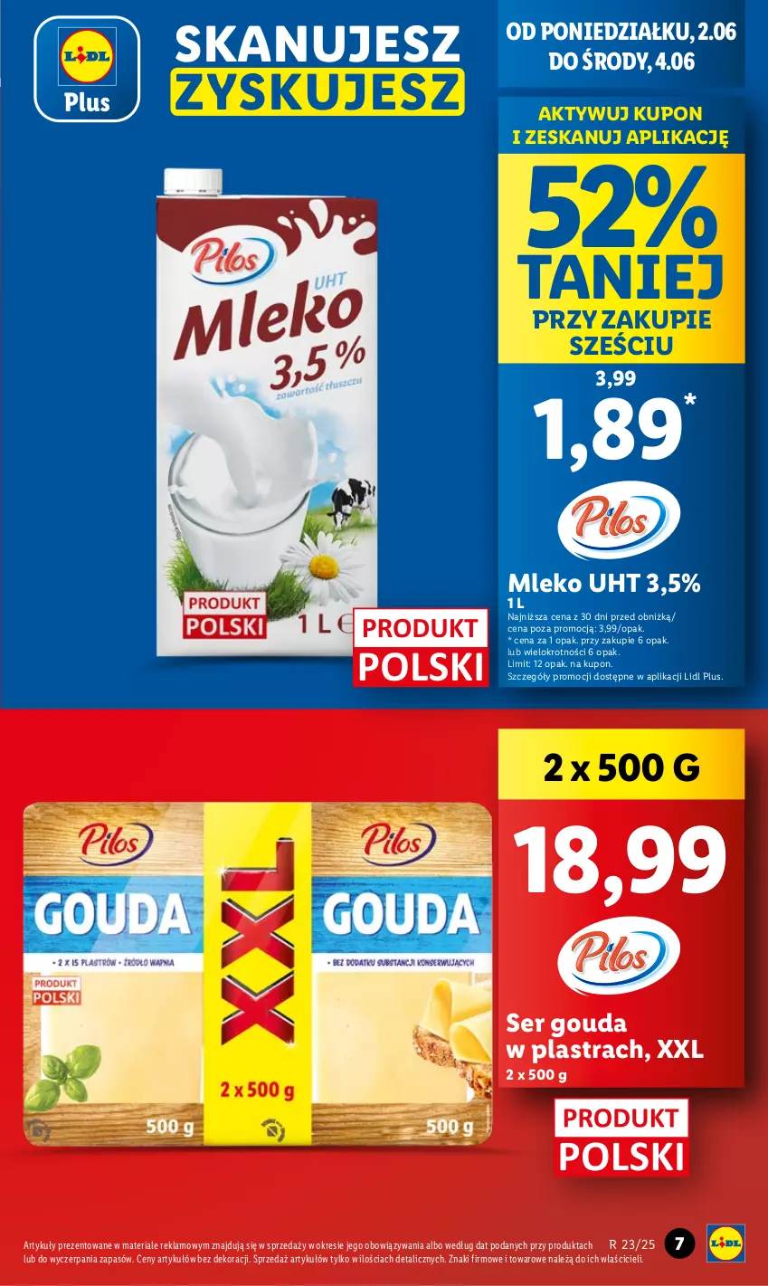 Gazetka promocyjna Lidl - GAZETKA - ważna 02.06 do 04.06.2025 - strona 5 - produkty: Gouda, Mleko, Ser