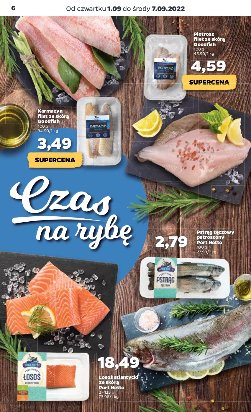 Gazetka promocyjna Netto - Artykuły spożywcze - ważna 01.09 do 07.09.2022 - strona 6 - produkty: Por, Pstrąg, Pstrąg tęczowy