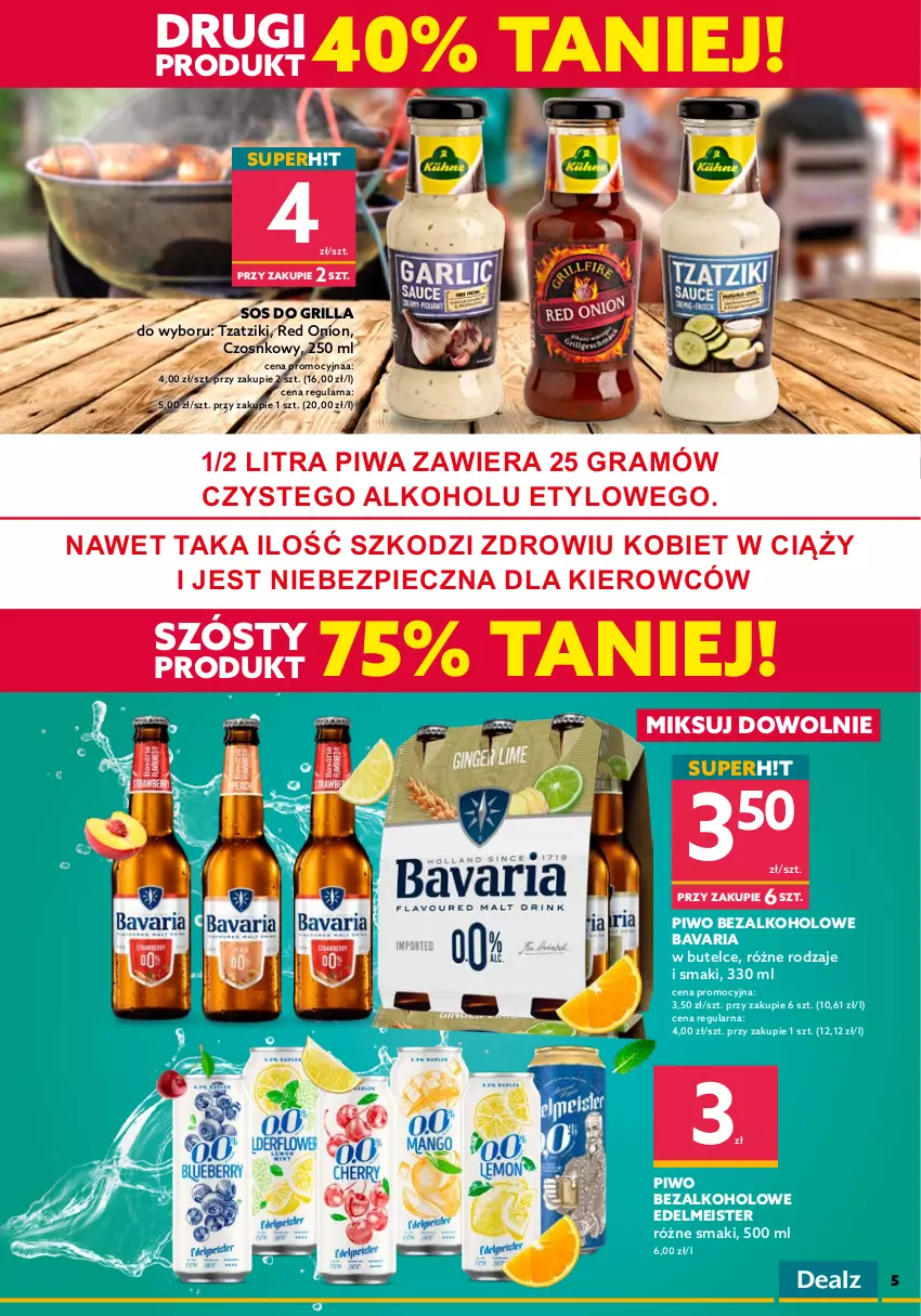 Gazetka promocyjna Dealz - NOWA GAZETKAWielkie Marki Mini Ceny - ważna 15.06 do 28.06.2022 - strona 5 - produkty: Gra, Grill, Piec, Piwa, Piwo, Por, Sok, Sos, Zupa