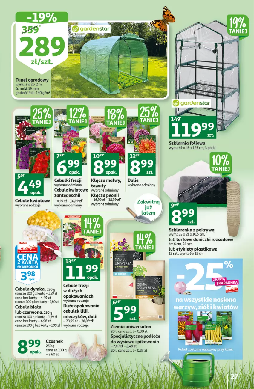 Gazetka promocyjna Auchan - Gazetka Rewelacje na Dzień Kobiet Hipermarket Auchan - ważna 02.03 do 08.03.2023 - strona 27 - produkty: Cebula, Cebula biała, Czosnek, Miecz, Rurki, Szklarenka, Tunel