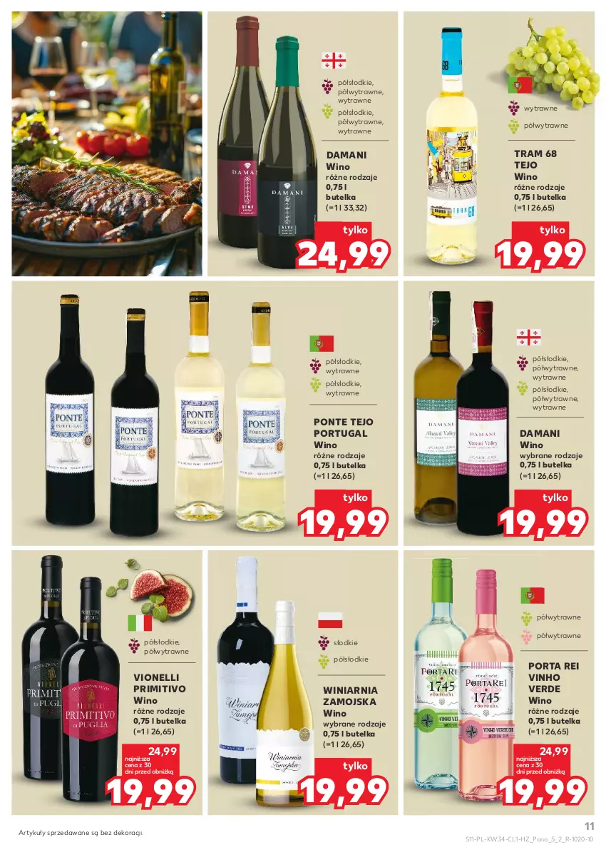 Gazetka promocyjna Kaufland - Barek Kauflandu - ważna 22.08 do 04.09.2024 - strona 11 - produkty: Por, Winiarnia Zamojska, Wino