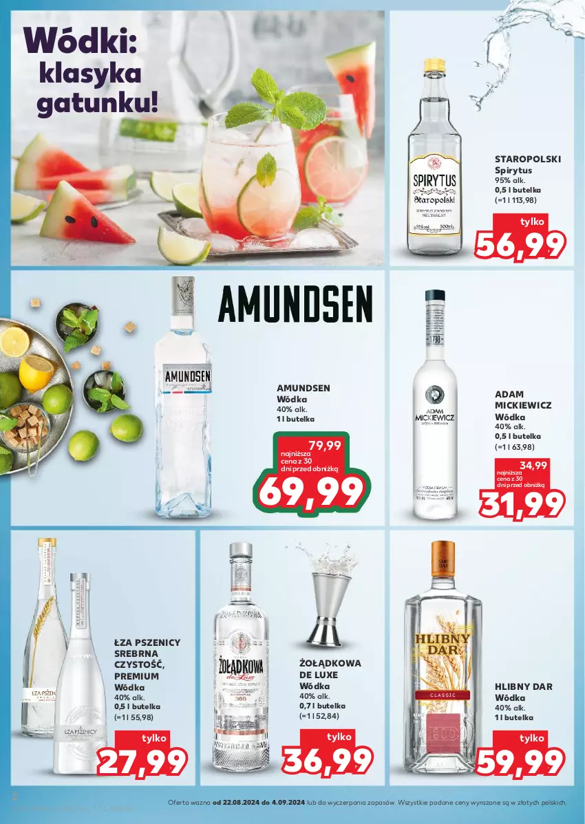 Gazetka promocyjna Kaufland - Barek Kauflandu - ważna 22.08 do 04.09.2024 - strona 2 - produkty: Amundsen, Wódka