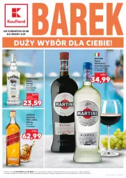 Gazetka promocyjna Kaufland - Barek Kauflandu - Gazetka - ważna od 04.09 do 04.09.2024 - strona 1 - produkty: Martini, Johnnie Walker, Wódka, Whisky, Napój