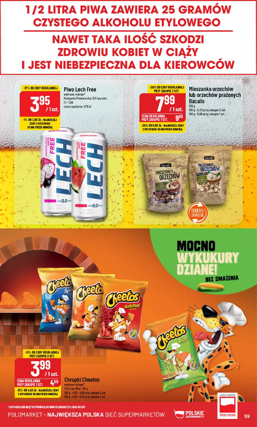 Gazetka promocyjna PoloMarket - Gazetka pomocyjna - ważna 17.07 do 23.07.2024 - strona 59 - produkty: Cheetos, Chrupki, Laur, Piwo