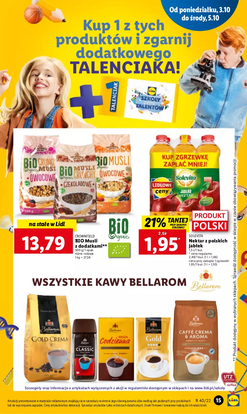 Gazetka promocyjna Lidl - GAZETKA - ważna 03.10 do 05.10.2022 - strona 19 - produkty: Bell, Bella, Mus, Nektar