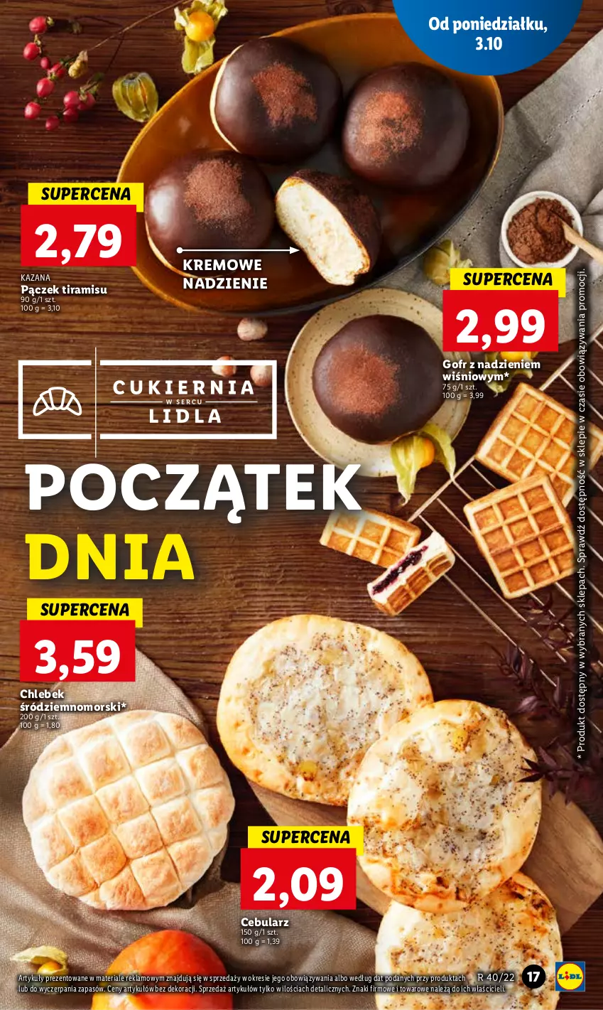 Gazetka promocyjna Lidl - GAZETKA - ważna 03.10 do 05.10.2022 - strona 21 - produkty: Cebula, Chleb, Pączek