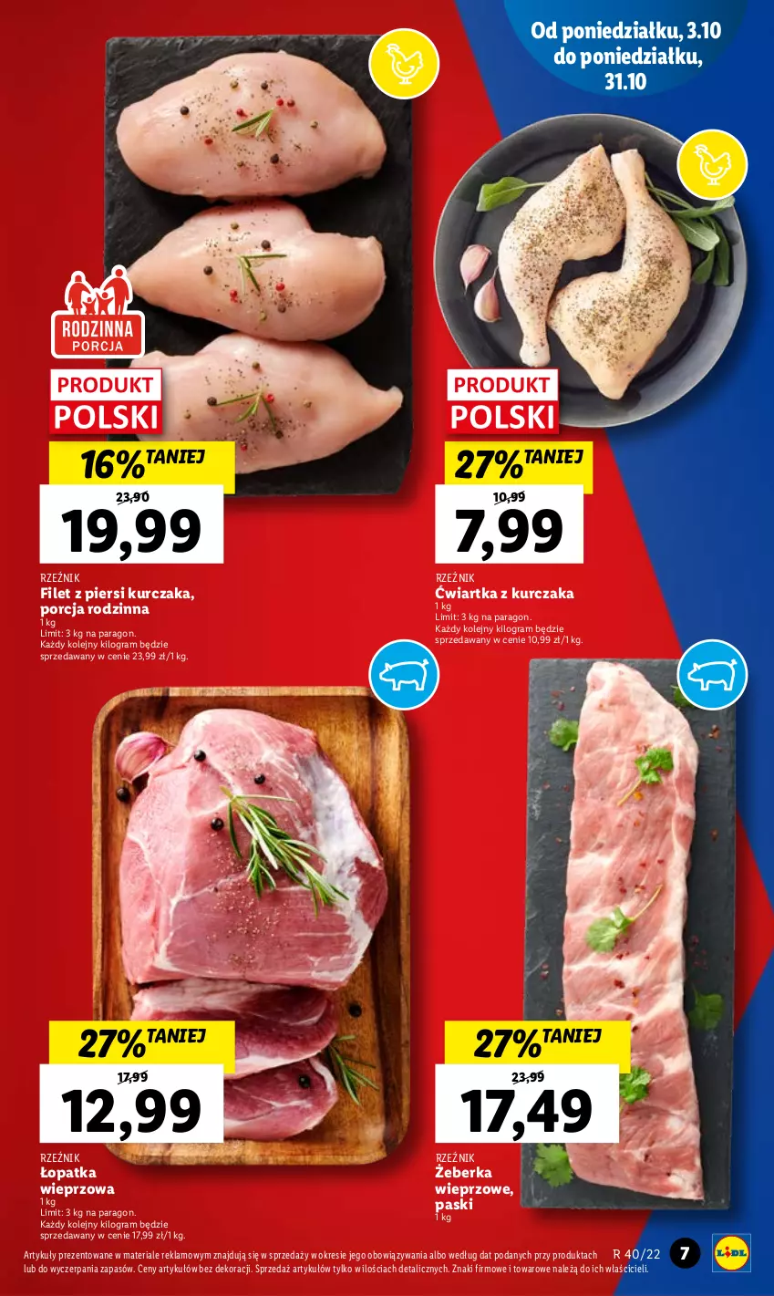 Gazetka promocyjna Lidl - GAZETKA - ważna 03.10 do 05.10.2022 - strona 7 - produkty: Filet z piersi kurczaka, Gra, Kurczak, Olej, Por