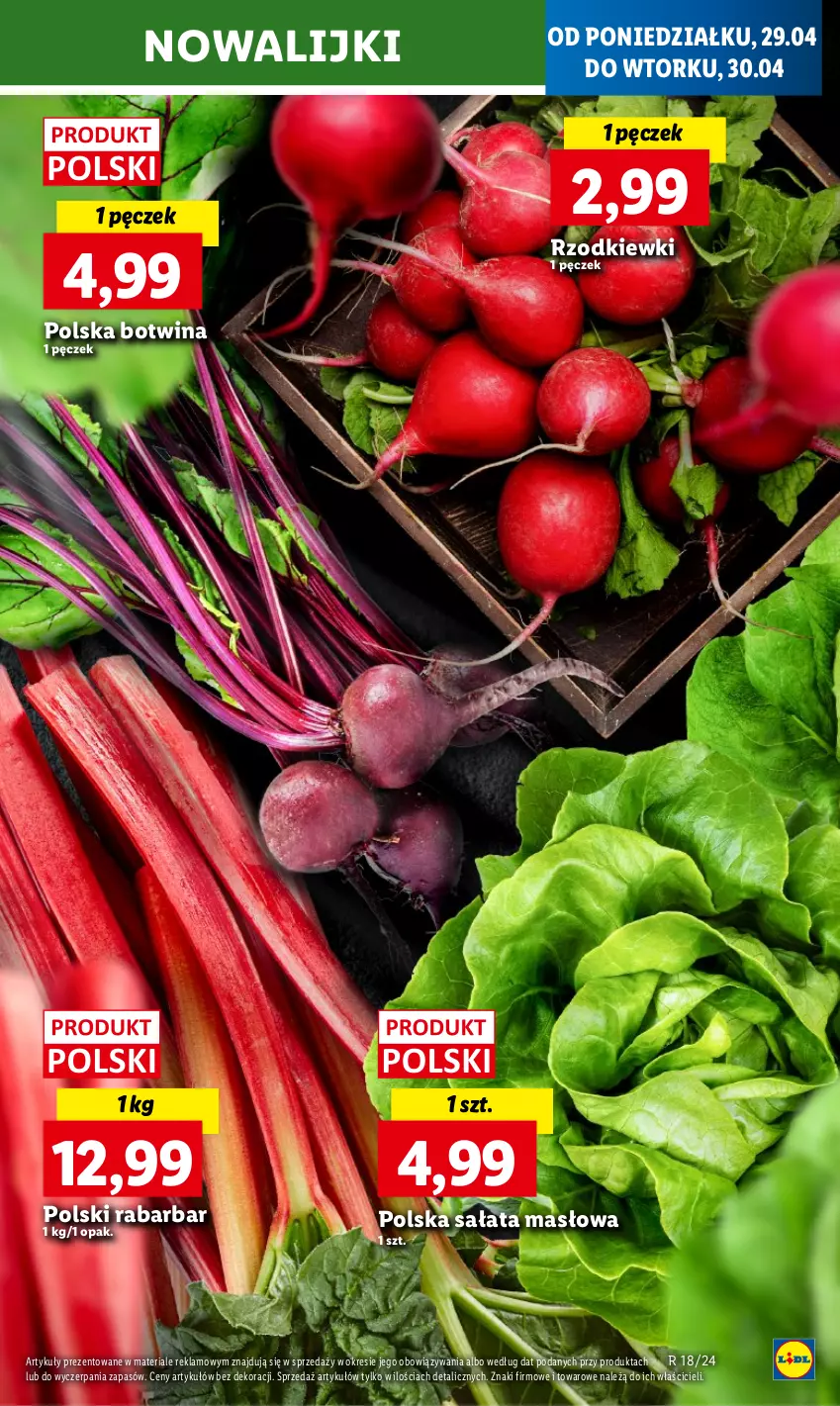 Gazetka promocyjna Lidl - GAZETKA - ważna 29.04 do 30.04.2024 - strona 21 - produkty: Masło, Sałat, Sałata masłowa