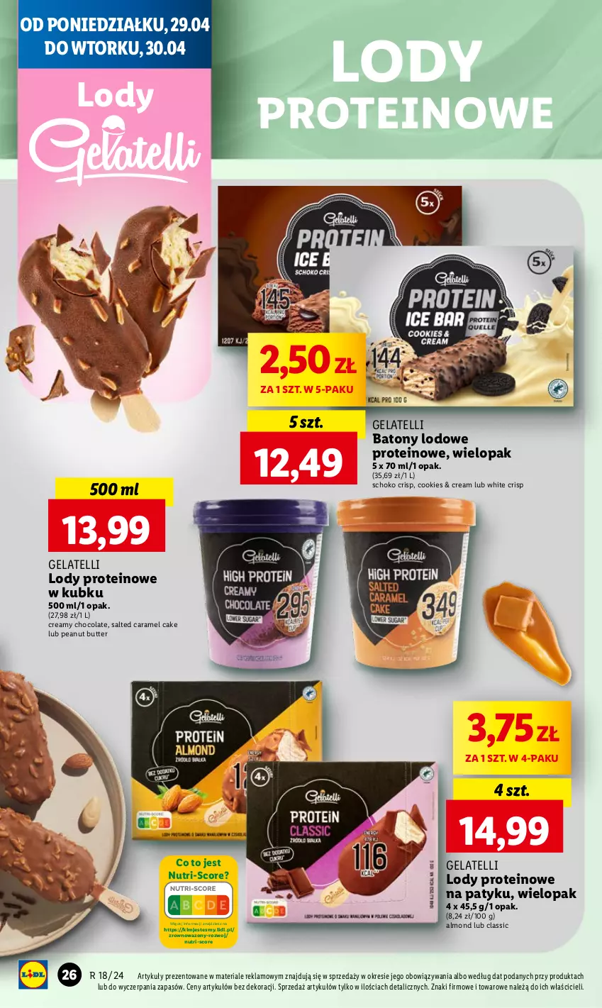 Gazetka promocyjna Lidl - GAZETKA - ważna 29.04 do 30.04.2024 - strona 30 - produkty: Baton, Lody, Wazon