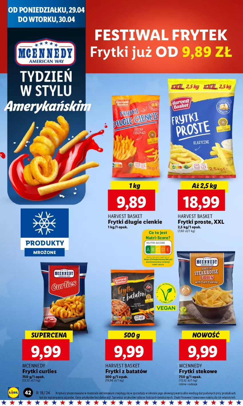 Gazetka promocyjna Lidl - GAZETKA - ważna 29.04 do 30.04.2024 - strona 46 - produkty: Frytki, Frytki z batatów, Stek, Wazon